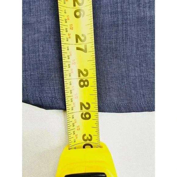 Orvis Size Medium Men's Charcoal Blue Pocket Logo Short Sleeve Polyester Shirt - Picture 9 of 12